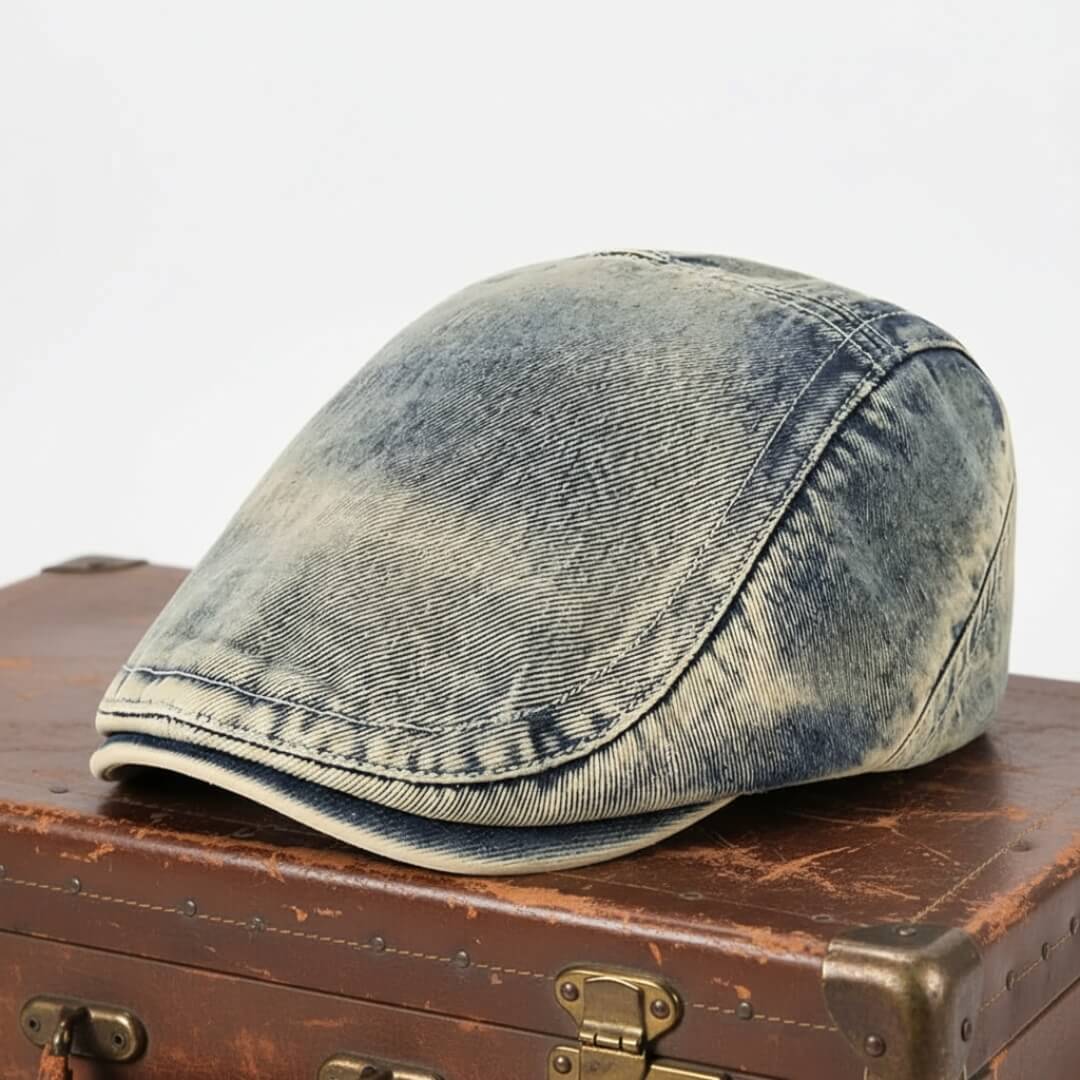 レキシントン ウォッシュドデニム フラットキャップ